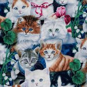David Textiles - Valentine's Kittens